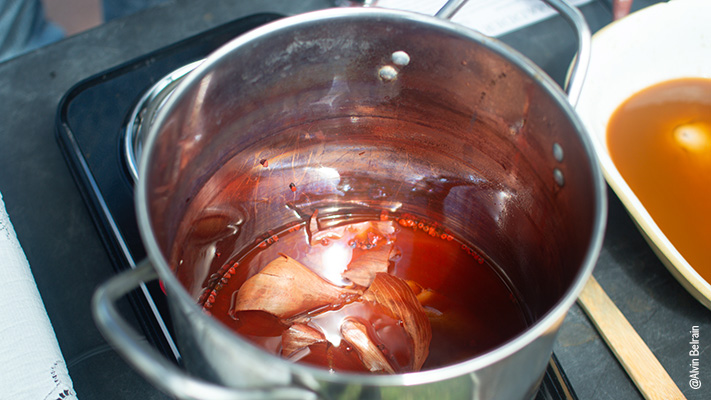 roucou or anato, guadeloupe local pigment